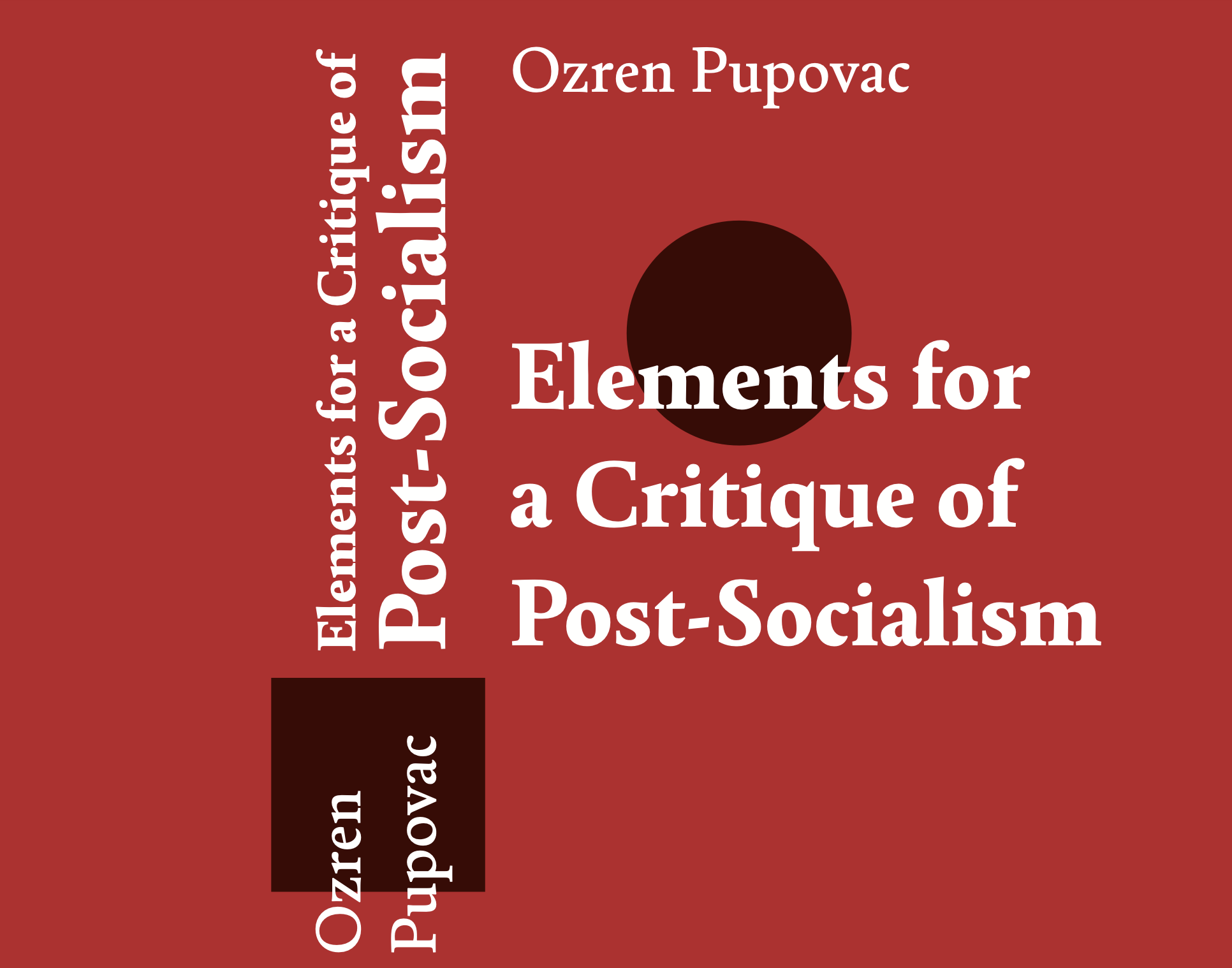 Ozren Pupovac · Elements for a Critique of Post-Socialism
