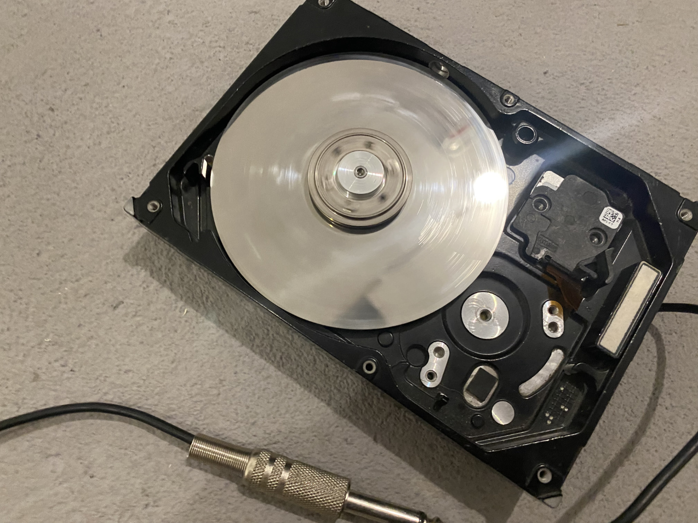 DIY Hard Drive Bass Drop